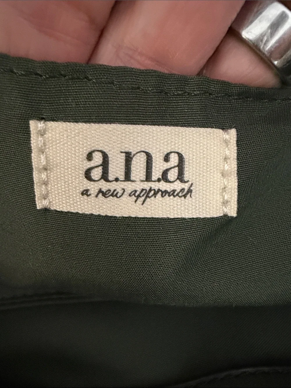 Green Women’s Satchel Handbag - Classic Structured Tote with buckles by a.n.a.